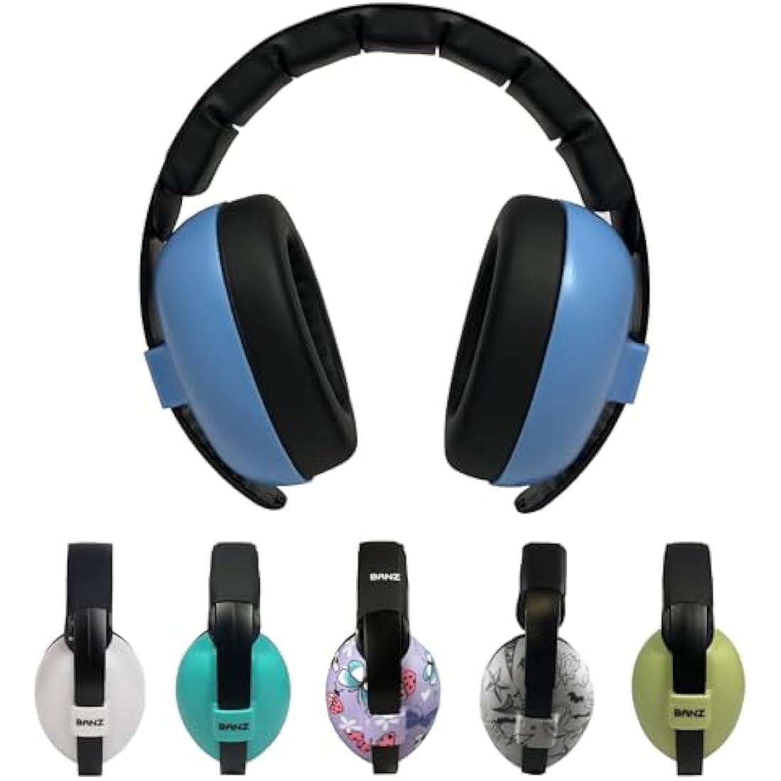 Banz Baby Ear Defenders - Noise Cancelling Baby Headphones for 0-36 Months, NRR 21dB - Lightweight Over-Ear Design with Soft Headband and Cushion Cups