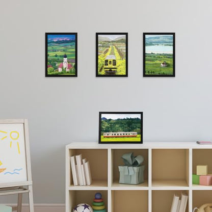 HORLIMER A4 Frames Pack of 15, Black A4 Picture Frame for Displaying Certificates, Posters, Prints, and Documents on Wall or Tabletop