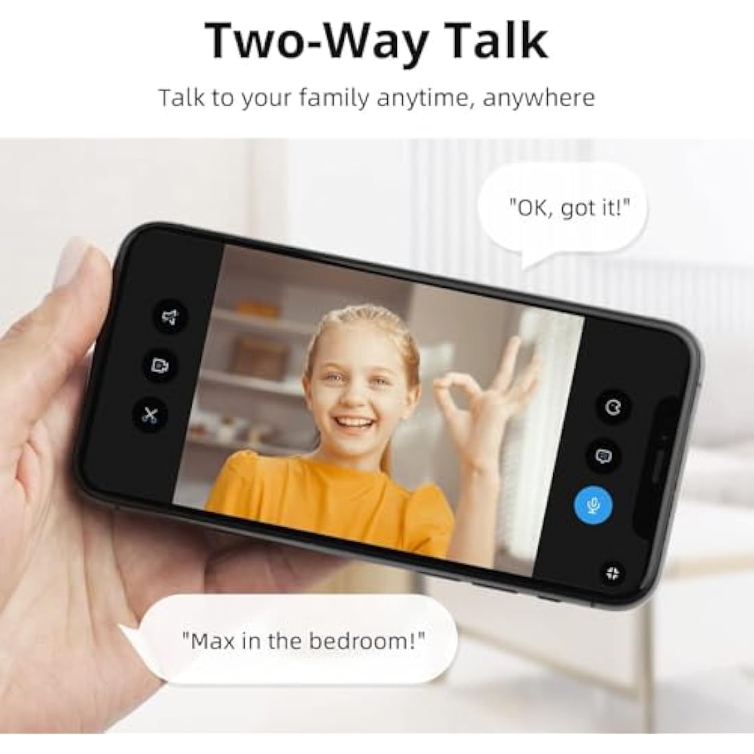 AOSU 2.5K Indoor Camera Wired 5GHz WiFi - Dog Cat Kids & Elderly Monitoring, Plug-In, 24/7 Recording, 360 Pan-Tilt, Two-Way Audio, Alexa Compatible, Dual Band WiFi, Long Range IP Cam