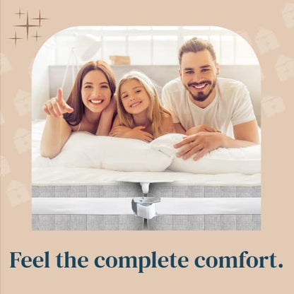 FeelAtHome 12 Inch Wide Bed Bridge Twin to King Converter Kit - Twin Bed Connector King Maker - Bed Gap Filler to Make Twin Beds Into King - Mattress