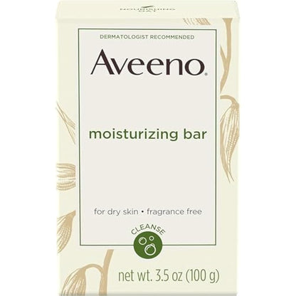 Aveeno Moisturizing Bar For Dry Skin, 3.5 Oz ( Pack of 2 )