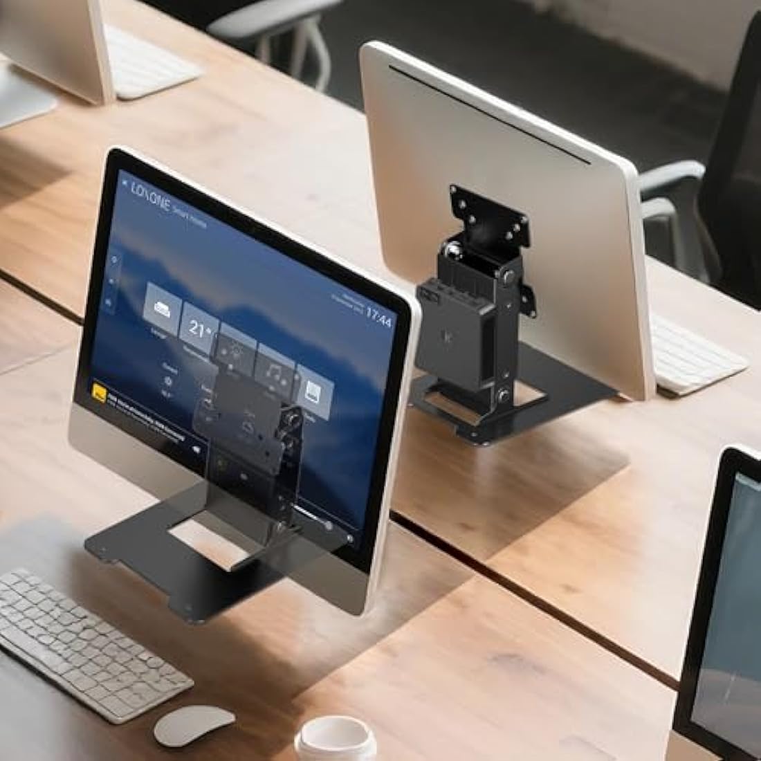 WEARSON Touch LCD Monitor&All in One PC Stand All Metal Holder Sturdy with VESA Hole 75x75mm&100x100mm