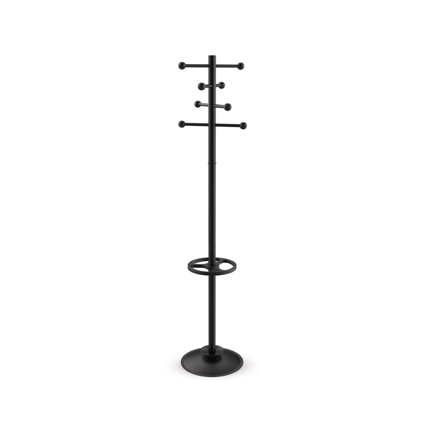 MAUL MAULsapphire coat rack 35 x 35 x 171 cm | Coat rack on feet with 8 hooks | Entrance cabinet for office, reception area | Stable steel cloakroom