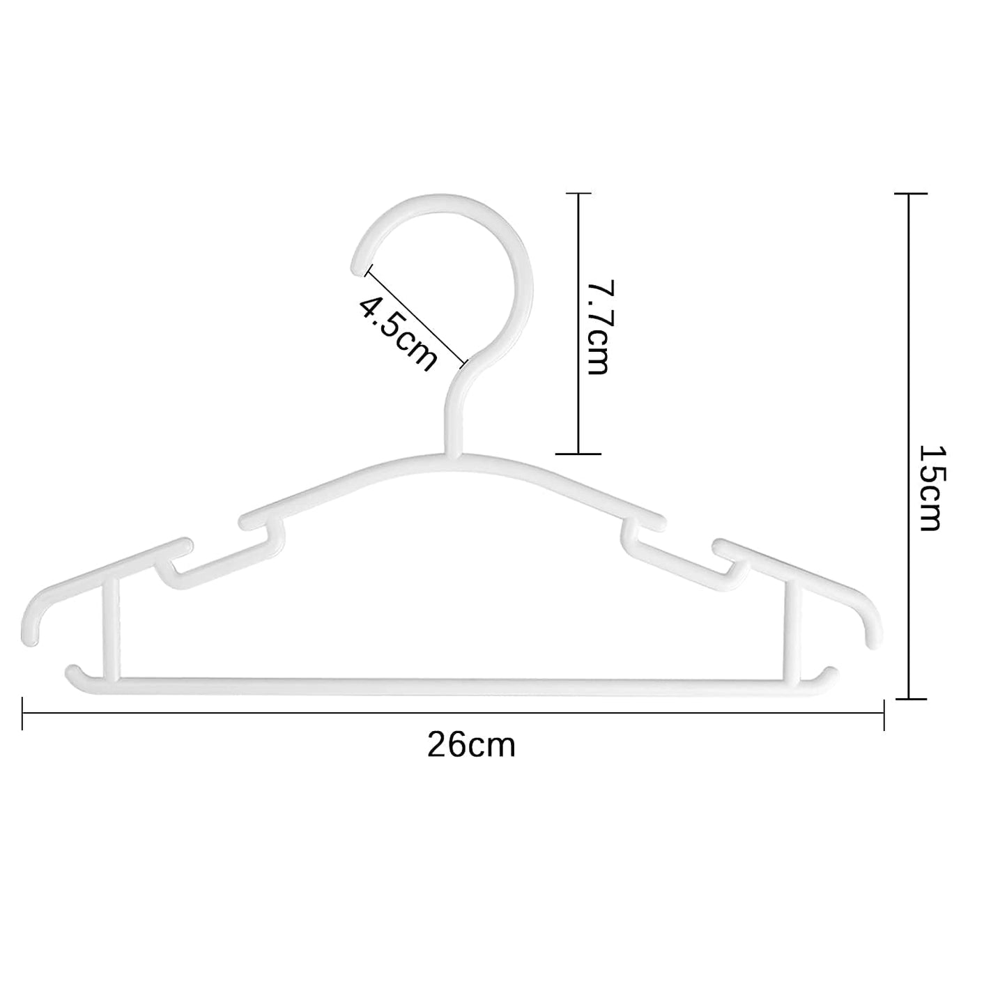 Baby Coat Hangers for Clothes 40 Pack Toddler White Hanger, Kids and Childrens Hangers for Closet
