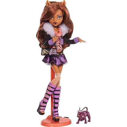 Monster High Clawdeen Wolf Boo-Riginal Creeproduction Doll with Stand & Accessories, Black (HGC30)