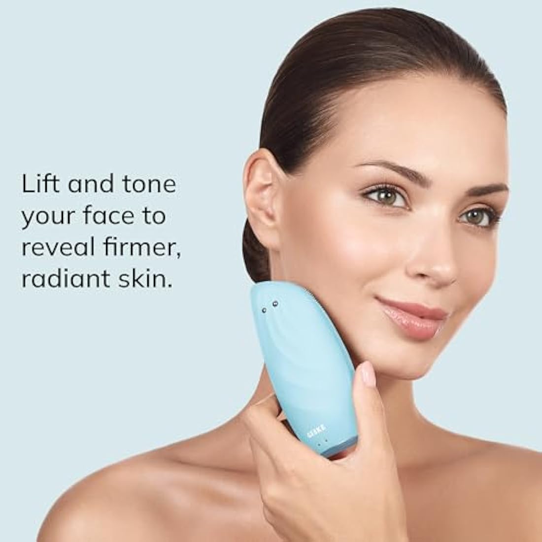 GESKE | SmartAppGuided™ Sonic Thermo Facial Brush & Face-Lifter | 8 in 1 | skin cleansing & anti-wrinkle | silicone electric cleansing brush | facial massager | cleansing & anti-aging