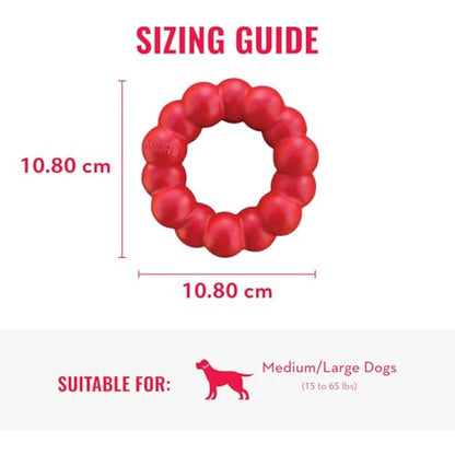 KONG - Ring - Durable Rubber Dog Chew Toy - For Medium/Large Dogs