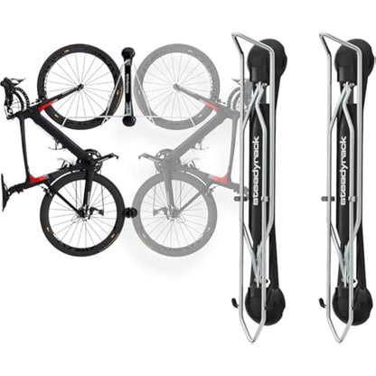 Steadyrack Bike Rack - Classic Vertical Wall Mount for Garage, Easy Lift Indoor Bike Storage Solution for Home, Bicycle Hangers for Garage Can Hold up to 77 lbs