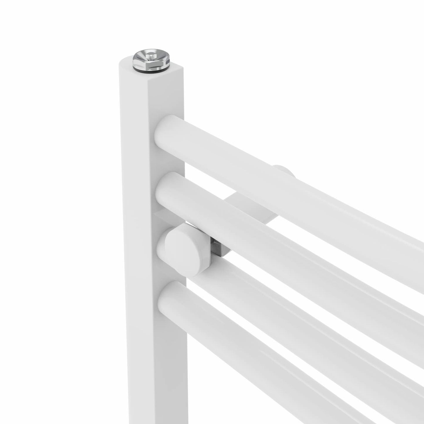 Warmehaus Curved Bathroom Heated Towel Rail Radiator White 1600x600mm