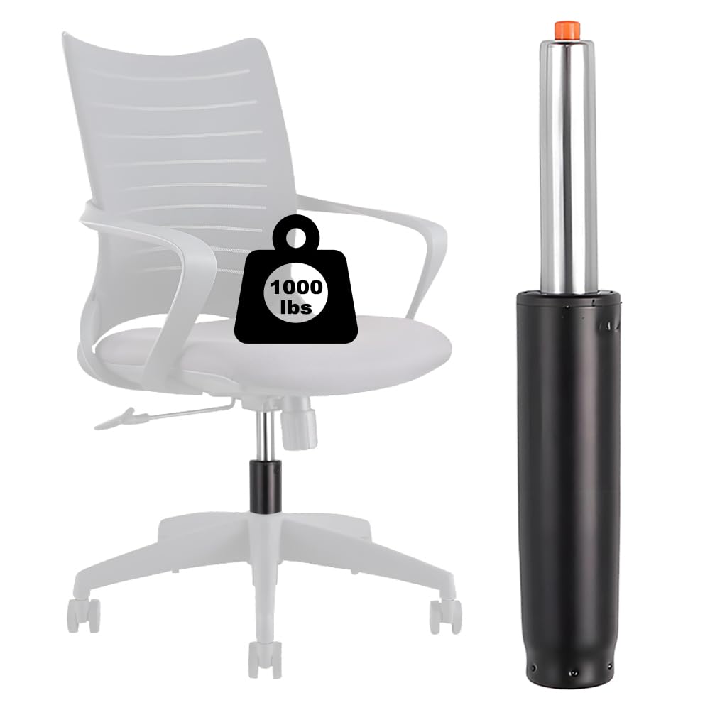 Puedno Office Chair Gas Lift Cylinder, 12 to 18inch Office Chair Cylinder Replacement, Heavy-Duty 1000 lbs Class 4 Chair Gas Lift