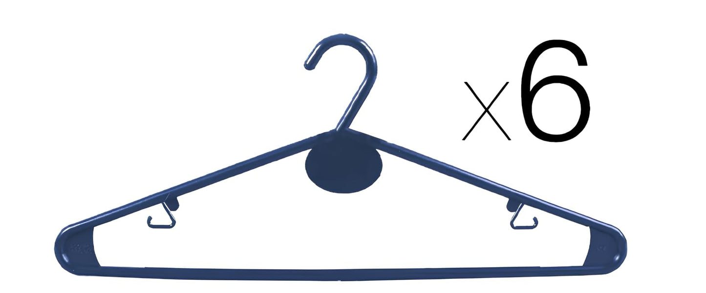 FORNOR 11808 Plastic Hangers X6 40 x 16 cm