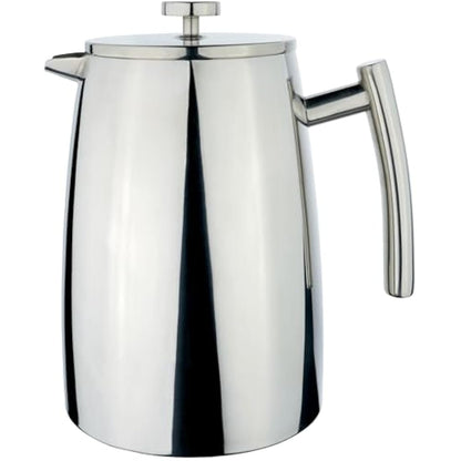 Café Stal HFD-16 Belmont 16 Cup Double Walled Cafetiere Coffee Maker, Mirror Finish, 2 Litre