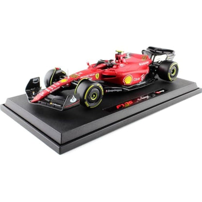 Bburago Formula 1 FERRARI F1-75 (2020) LECLERC WITH HELMET 1:18 Scale Die-Cast Collectible Race Car