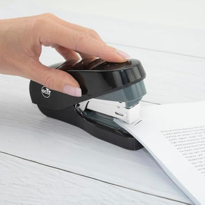 Rapesco 1688 ECO Less Effort Flat Clinch Stapler with 2000 Type 24/6mm Staples, 35 Sheet Capacity, Black