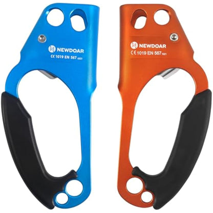 NewDoar UIAA & CE Certified Hand Ascender Rock Climbing Tree Arborist Rappelling Gear Equipment Rope Clamp for 8~13MM Rope