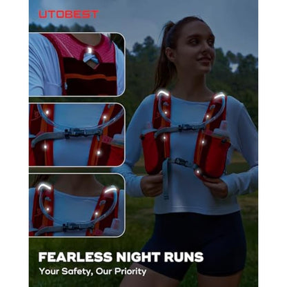 UTOBEST Running Vest Running Backpacks Lightweight Functional Hydration Pack 5L, with 1.5L Hydration Bladder