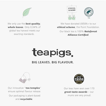 Teapigs Earl Grey Strong Tea Made With Whole Leaves (1 Pack of 50 Tea Bags)