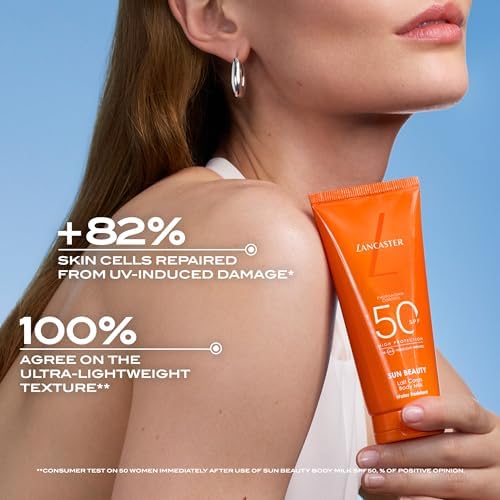 Lancaster Sun Beauty Body Milk SPF30 400ml, Photoaging Control, Broad Spectrum Sun Protection, Lightweight Texture & Non-Greasy, Water Resistant Formula, Suitable for All Skin Types, Vegan