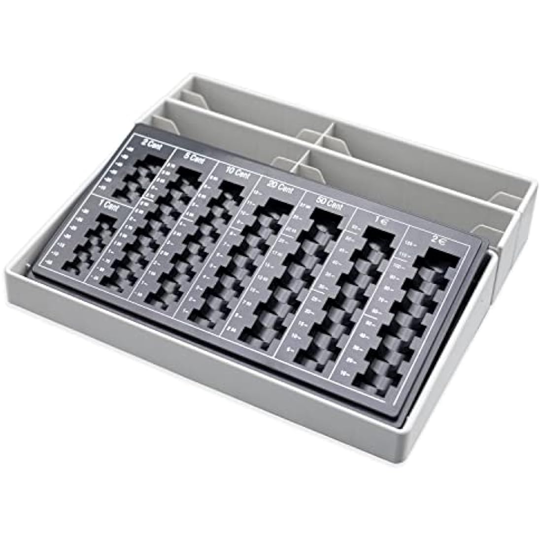Euro Counting Board for Coins and Notes