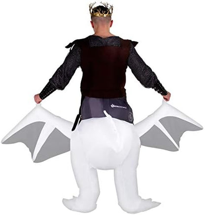 Morph Adult Inflatable Ride-On Dragons Halloween Costumes Fancy Dress Outfit