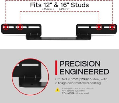 Soundbar Mount for Sonos Beam Compatible with Generation 1 & 2 Sonos Beam Sound Bar Includes All Necessary Mounting Hardware, Mounts Bracket, Black