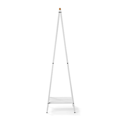 Brabantia - Linn Clothes Rack, Compact - Free Standing Clothing Rail - Clothes Storage - Hang, Air, or Dry Clothes - Sturdy Steel Frame & Bamboo Rod