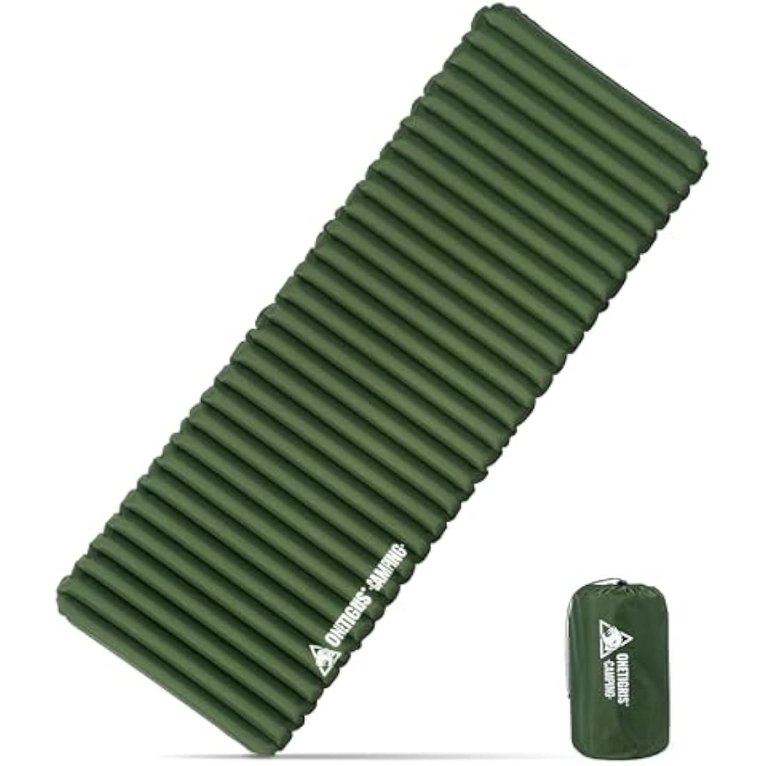 OneTigris Camping Sleeping Pad, Ultralight Camping Mattress 2.8 R-Value Inflatable Sleeping Pads Compact for Camping Backpacking Hiking Traveling Tent 28.3 Extra-Wide with Patch-up Kit