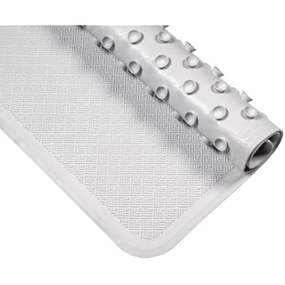 Croydex Rubagrip Square Shower Mat - Secure Grip Suction Cups for a Non Slip Shower Mat with Anti Mould and Anti-Bacterial Additive Made From Natural Rubber, 53x53cm