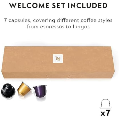 Nespresso Citiz Coffee Pod Machine by Krups. Compact Espresso Maker for Original Pods, 19-Bar High Pressure, Fast Heat-Up, Energy Saving, Auto Shut-Off, Recyclable Pods in Silver XN741B40