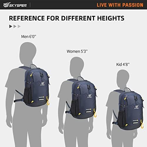 SKYSPER Small Daypack 20L Hiking Backpack Lightweight Travel Day Pack with Waist Strap for Women Men
