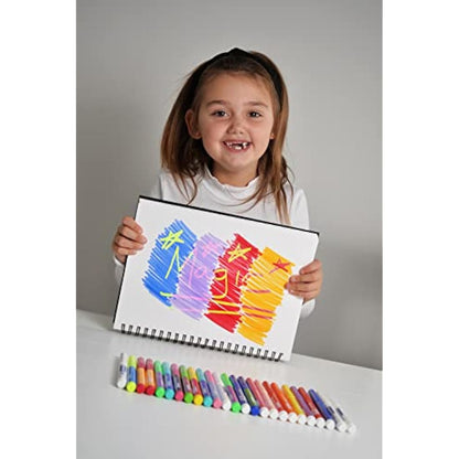 Marvin's Magic - Amazing Magic Pens - Colour Changing Magic Colouring Pens Set - Create 3D Lettering or Write Secret Messages - Magical Art Supplies (30 Markers)