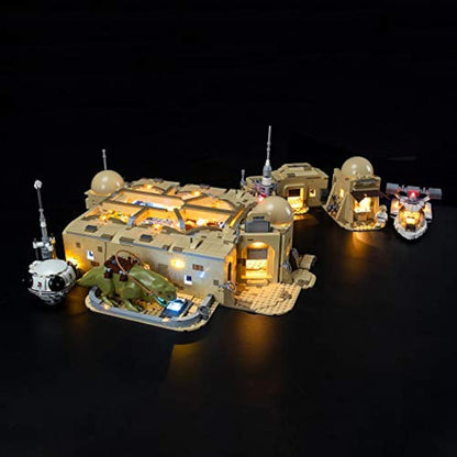 BRIKSMAX Led Lighting Kit for LEGO Star Wars Mos Eisley Cantina, Led Light Set Add-on for LEGO Set 75290(Not Include Lego Model)