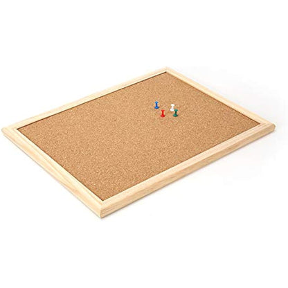 REQUISITE NEEDS 30 x 40 Wooden Frame Cork Notice Message Board