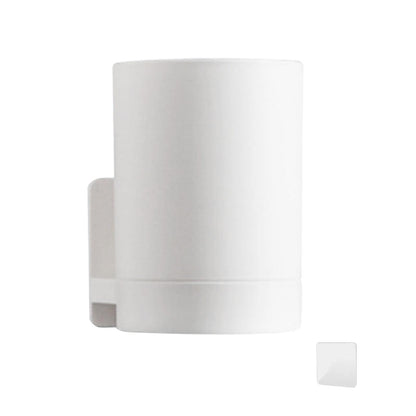 Toothbrush Cup, Toothbrush Holder Wall Mounted Self Adhesive Tooth Brushing Holder Water Cup Drink Cups For Home Bathroom AccessoriesWhite