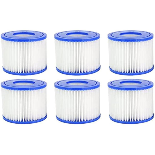 Mallez Hot Tub Filter, Replacement Filter Cartridge for Bestway Filter Size VI, for All Lay-Z-Spa Models - Paris Miami Vegas Monaco Palm Spring Cancun Helsinki etc.