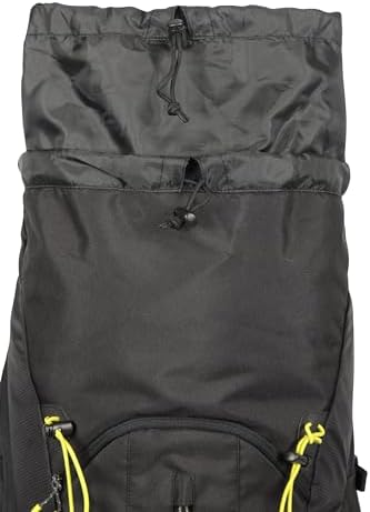 Mountain Warehouse Carrion 65L Rucksack - Padded Airmesh Back Daypack Bagback with Ladder Lock, Rain Cover & Lots Of Pockets - All Season Camping, Hiking & Outdoors