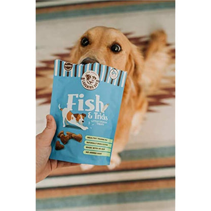 Laughing Dog - Fish & Tricks - Grain Free Dog Treats - Fish Training Treats, Healthy Training Treat - 125g