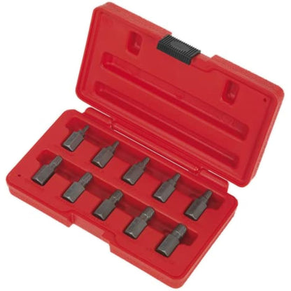 Sealey Ak8181 Multi Spline Screw Extractor Set 10Pc