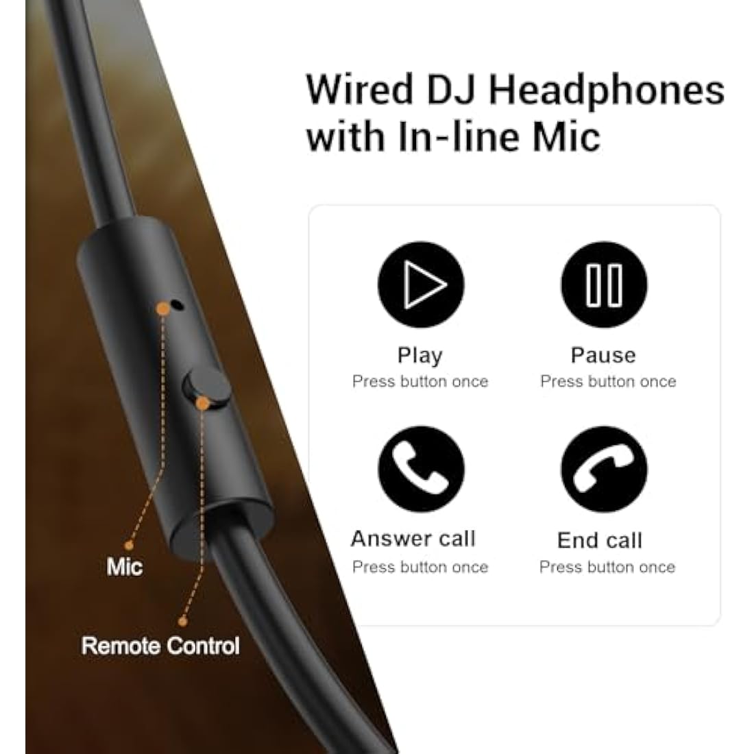 OneOdio Wired Over Ear Headphones Hi-Fi Sound & Bass Boosted headphone with 50mm Neodymium Drivers and 1/4 to 3.5mm Audio Jack for Studio DJ AMP Recording Monitoring Phones Laptop (Red)