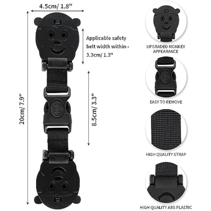 QOPAHI Car Seat Strap Anti Escape, Baby Harness Chest Clip Car Seat Safety Clip, Prevent Children/Kids Taking Their Arms Out of Child Car Seat/High Chairs/Strollers/Baby Reins2 Pack