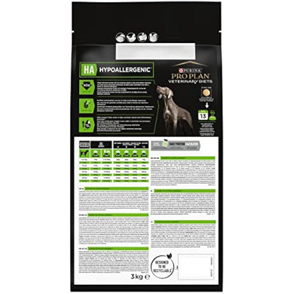 PRO PLAN VETERINARY DIETS HA Hypoallergenic Dry Dog Food 3kg