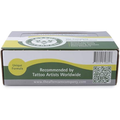 Tattoo Aftercare Box 24 x 10g from The Aftercare Company -Dermatology Approved -Moisturise, Soothe, Maintain - Cruelty Free - Unique Formula