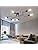 OYIPRO Ceiling Light Fitting, 6-Light Chandelier Lamp, Creative Ceiling Lighting Fixture, E27 Base Black for Dining Room Kitchen Bedroom…