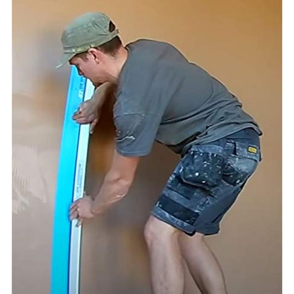 OX Speedskim Plaster Skimming Finishing Rule - SF 900mm I Stainless Steel Flex Blade & Extruded Aluminium Handle