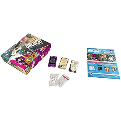 Asmodee Unlock! Heroic Adventures Escape Room Card Game Ages 10+ 1-6 Players 60 Minutes Playing Time