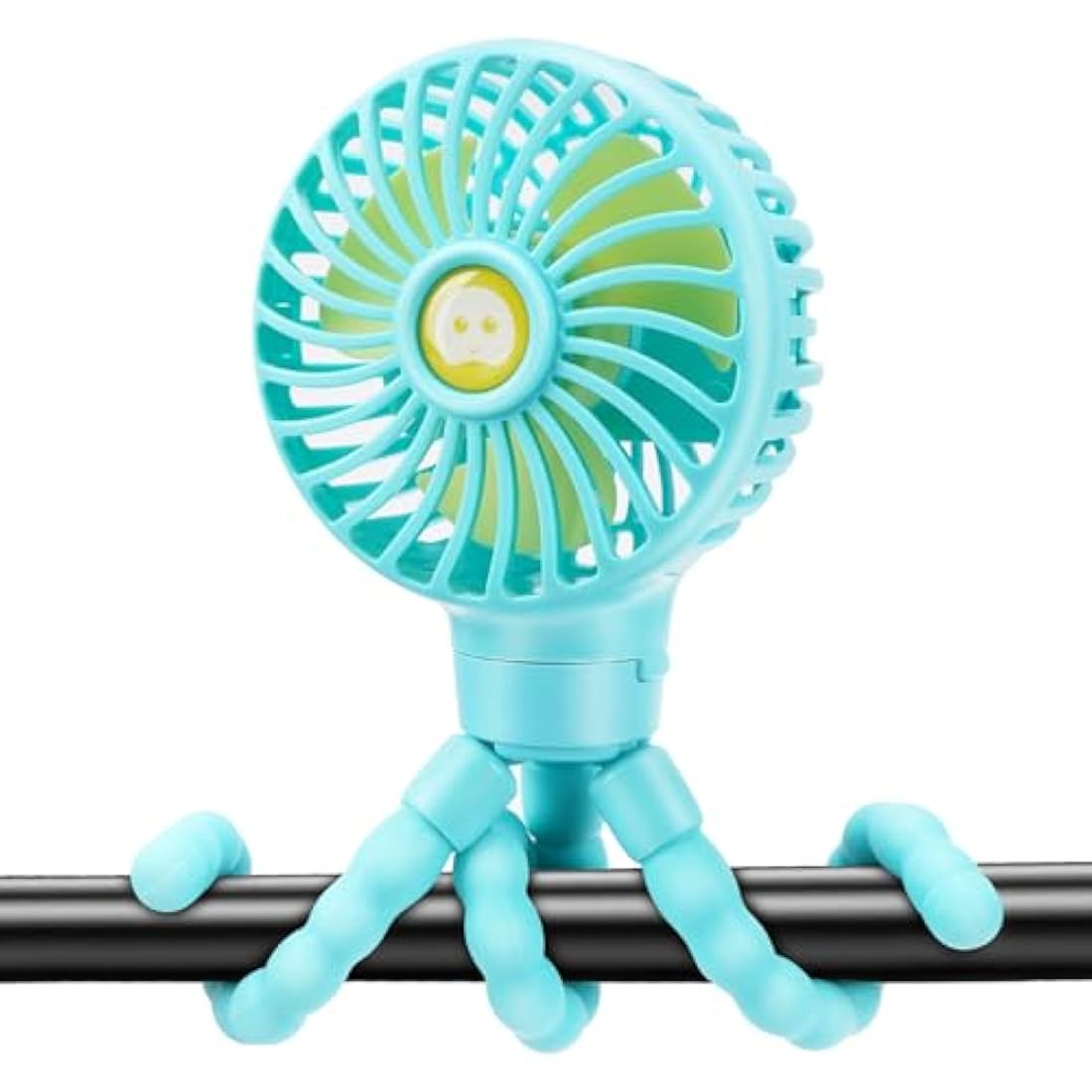 Portable Pram Fan, Personal Rechargeable USB Fans Clip On Baby Car Seat Small Mini Handheld Fan, With Removable Tripod 3 Speed 360° Rotate 2500 mAh Battery for Stroller Push Chair Crib Treadmill Bike