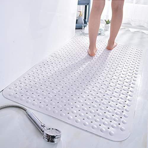 Stafeny Non-Slip Shower Mat for Inside the Non-Slip Anti-Mould Rubber Shower Mat (White, 80 x 80 cm (Rectangular))
