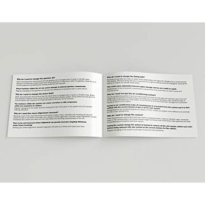 Blank Service History Book - Car Van Maintenance Replacement Vehicle Record Book - Pack of 5