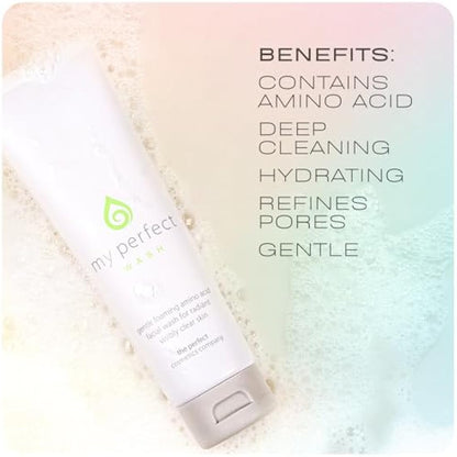 My Perfect Wash, Penny Lane, 125ml Luxurious Amino Acid Foaming Facial Cleanser, Instant Results, Anti-Ageing. 3 Month Supply, Everyday Use Even on Sensitive Skin, As Seen on TV.