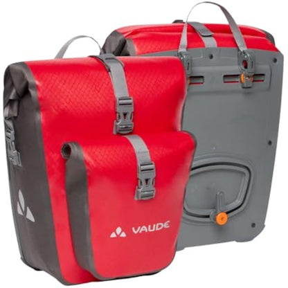 VAUDE Aqua Back Plus Bike Pannier, 2 x Rear Bike Rack Bag Waterproof, 51L Total Volume, Cycling Bag, Easy Mounting - Made in Germany